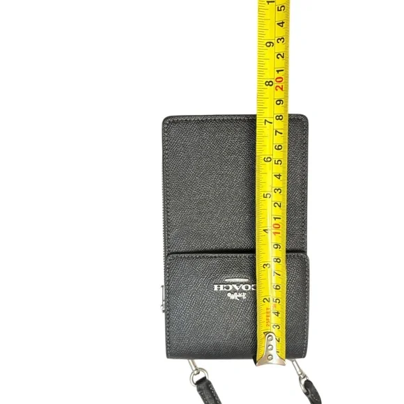 Coach black leather north south crossbody bag CM235 - Picture 2 of 13